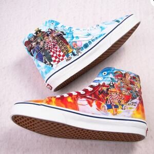 NWT Vans x One Piece Sk8-Hi Punk Hazard Skate Shoe - Multicolor